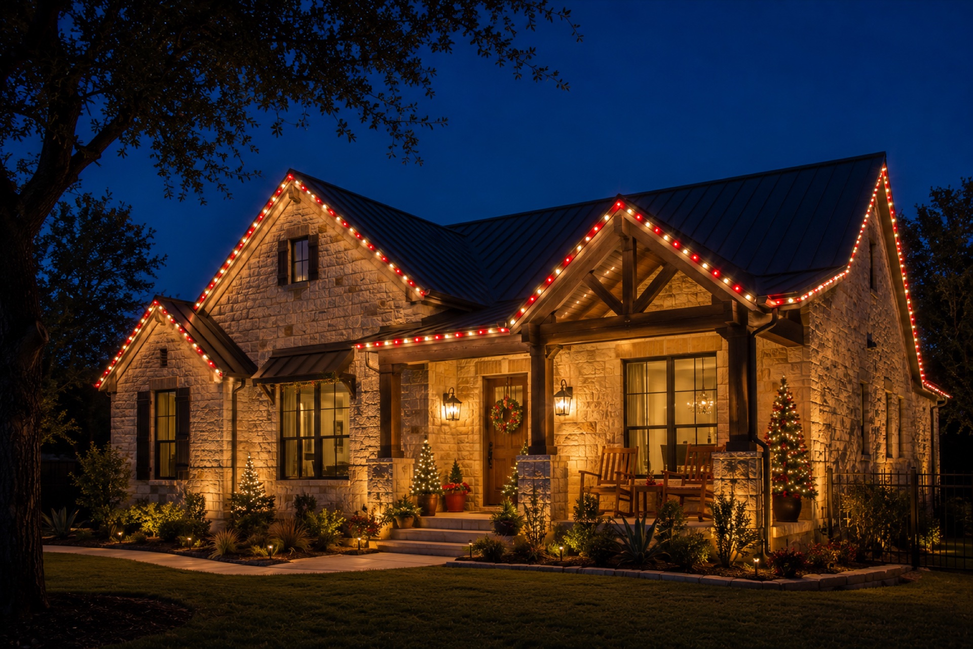 Permanent Holiday Lights in Pflugerville, TX: Why More Homeowners Are Ditching the Ladder for Good