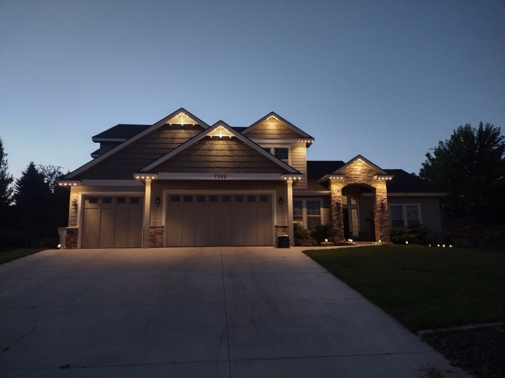 Two-Story Home — Warm White Roofline